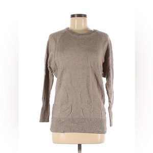Halogen Wool and Cashmere Sweater M Neutral Tan